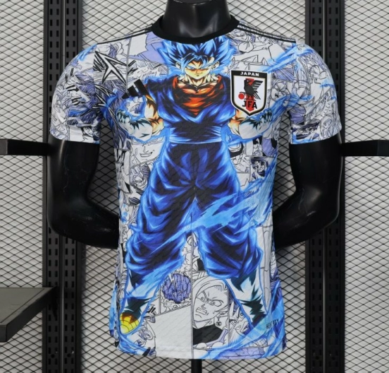 Player Version 2025 Japan White with Dragon Ball Z Anime Design Jersey