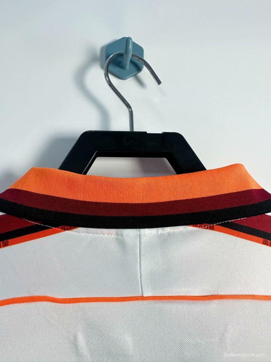 Retro 98/99 Roma Away White  Long Sleeve Jersey