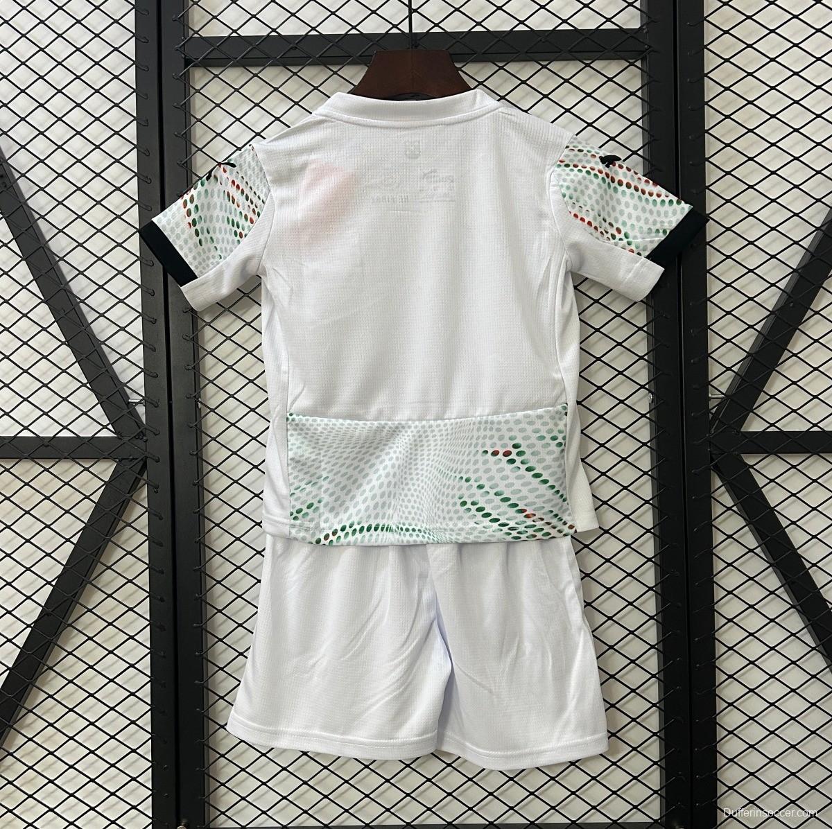 2025 Kids Portugal Away White Jersey