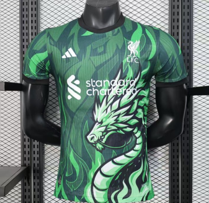 Player Version 25/26 Liverpool Green with Dragon Pattern Jersey