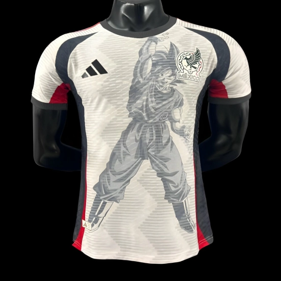 Player Version 2025 Mexico White with Aztec Warrior Jersey