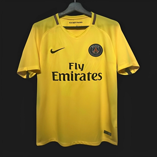 Retro 17/18 PSG Away Yellow Jersey