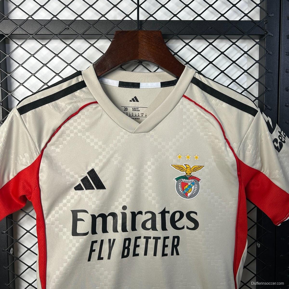 25/26 Kids Benfica Away Jersey