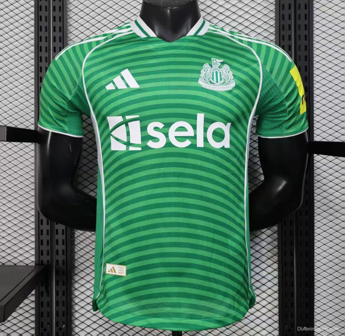 Player Version 25/26 Newcastle United Away Green Jersey