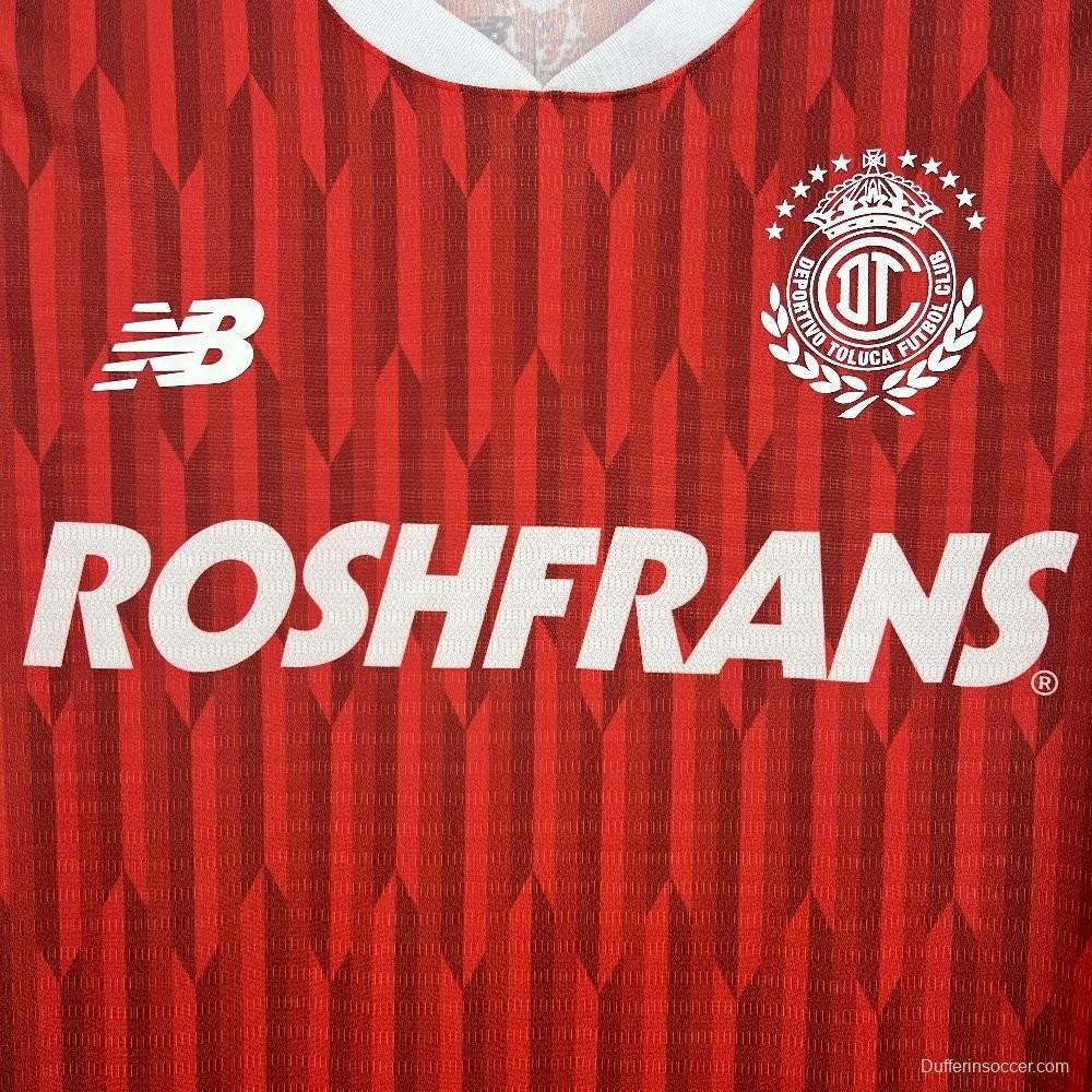 25/26 Deportivo Toluca Home Jersey