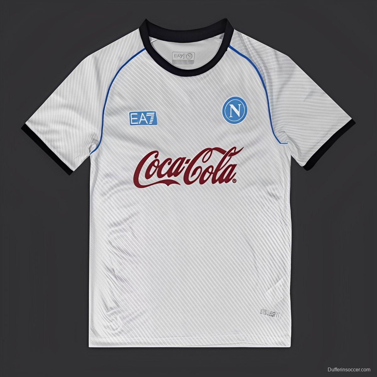 25/26 SSC Napoli White/Silver Training Jersey