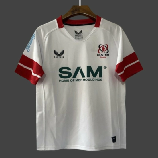 25/26 Ulster Rugby White with Red Stripe Jersey