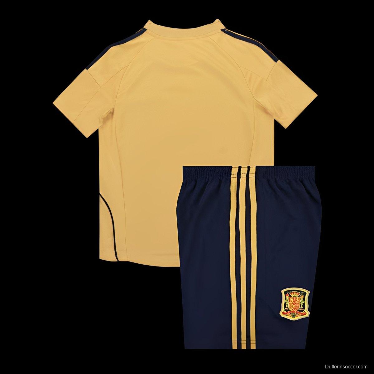 Retro Kids 2008 Spain Away Jersey