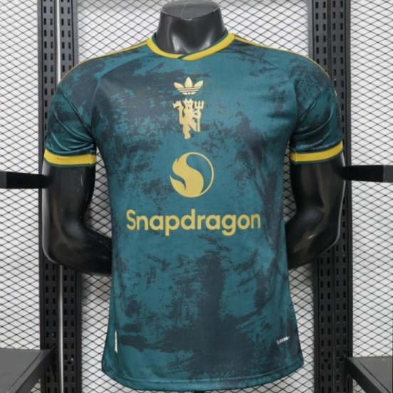 Player Version 26/27 Manchester United Teal & Gold Third Special Edition Jersey