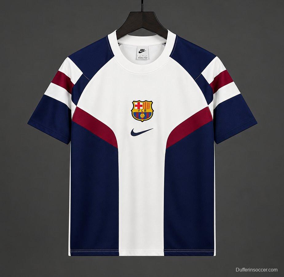 26/27 Barcelona Vintage 1998-01 Remake Away Jersey
