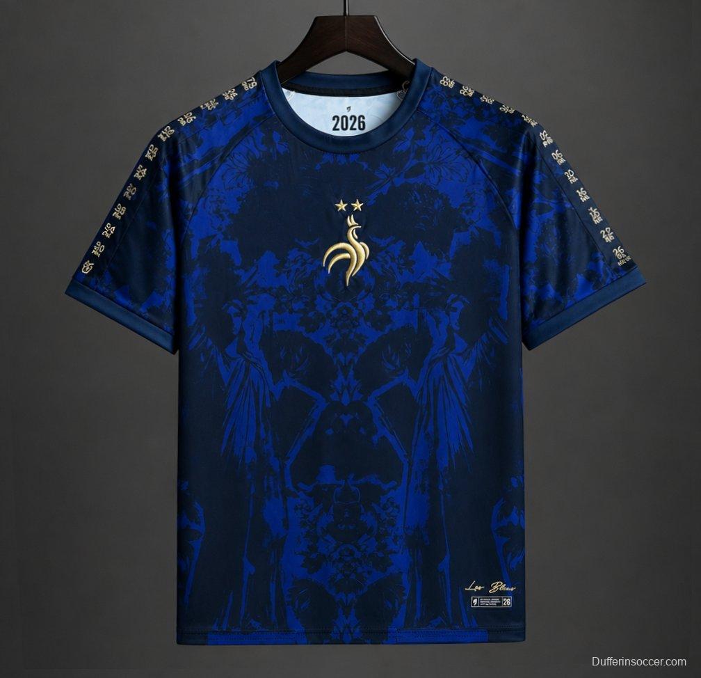 2026 France 'Les Bleus' Heritage Football Navy Jersey