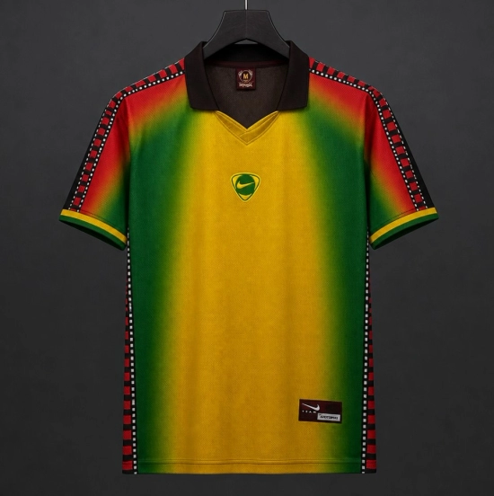 2026 Travis Scott Cactus Jack x Senegal Total 90 Yellow/Green/Red Jersey