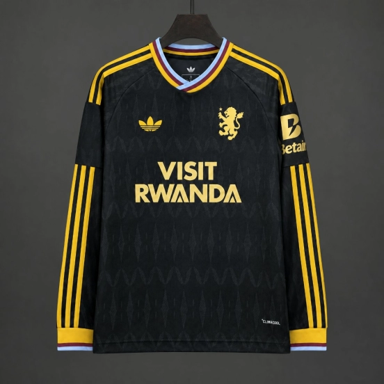 26/27 Aston Villa Away Long Sleeve Black Jersey